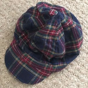 Baby Gap cute plaid flannel hat size 3-6 months!!!